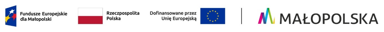 Logotypu Funduszy Europejskich, UE, Małopolski